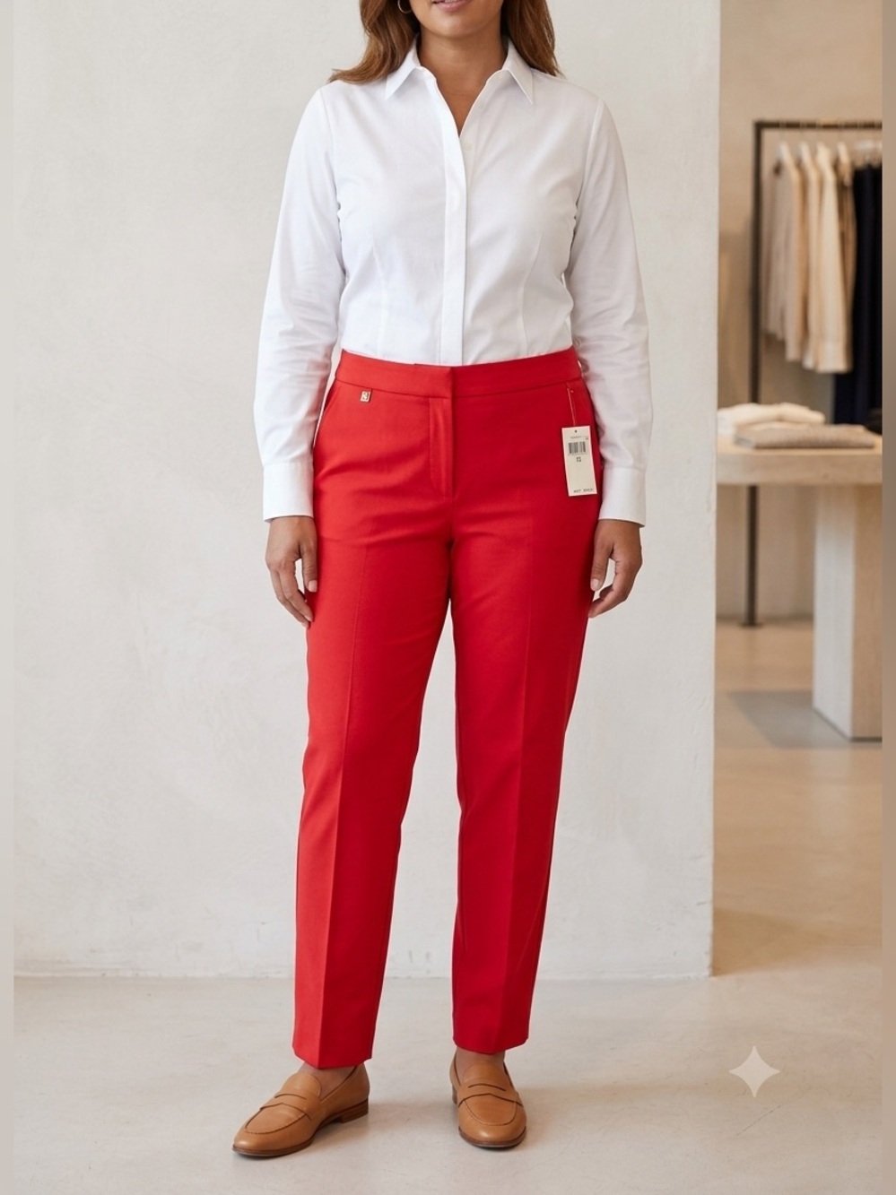 Lauren Ralph Lauren Red Tailored Women's Pants